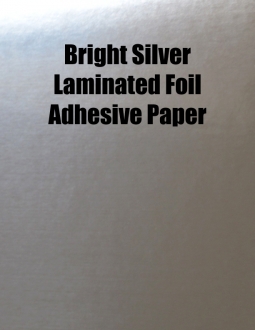 Bright Silver Laminated Foil, 26 x 20, Permanent, 0-Splits, 100 Sheet Carton