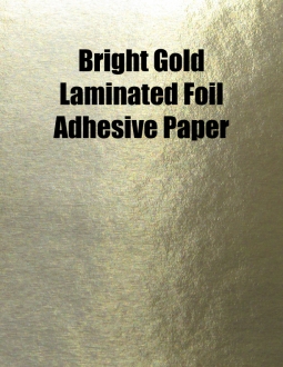 Bright Gold Laminated Foil, 26 x 20, Permanent, 0-Splits, 100 Sheets per Carton
