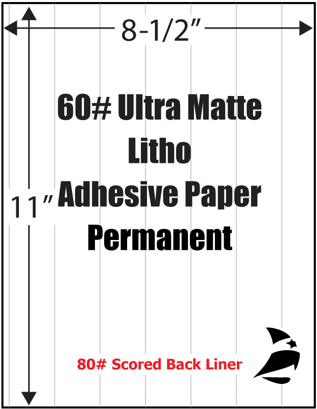 Matte White Digital Vinyl Adhesive Film, 12 x 18, Ultra