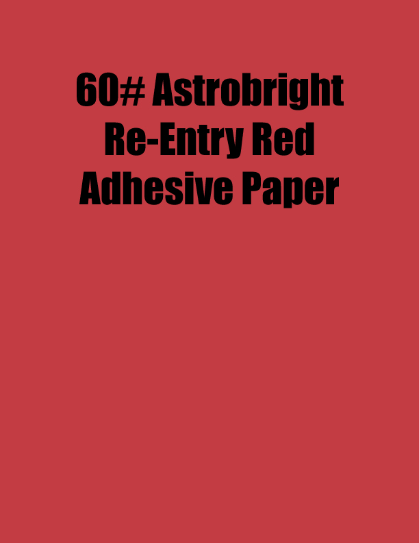Astrobrights Re-Entry Red (Bright Red) Laser & Inkjet Printer Paper