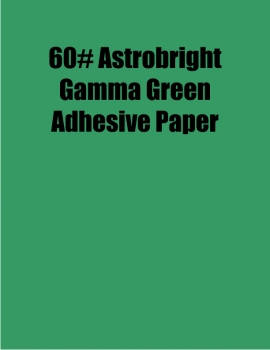 Astrobright Gamma Green 60# Adhesive Paper, Strip-Tac Plus, Perm., 8.5 x 11, 1,000 Sheets/Carton