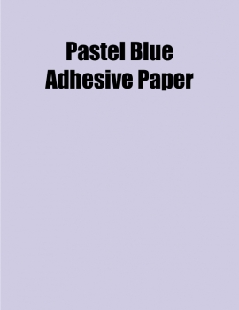 Pastel Blue Adhesive Paper, 8.5 x 11, (1 Up), 100 Sheet Box