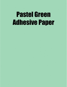 Pastel Green Adhesive Paper, 8.5 x 11, (1 Up), 100 Sheet Box
