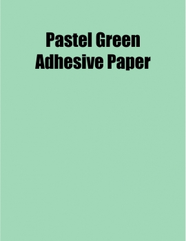 Pastel Green Adhesive Paper, 8.5 x 11, (1 Up), 100 Sheet Box