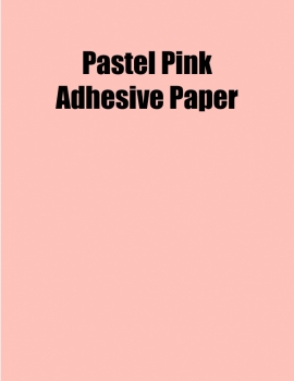 Pastel Pink Adhesive Paper, 8.5 x 11, (1 Up), 100 Sheet Box