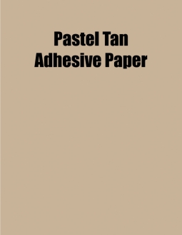 Pastel Tan Adhesive Paper, 8.5 x 11, (1 Up), 100 Sheet Box