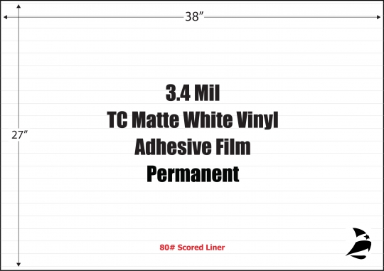 GG MatteCal-P 30 - Matte Permanent Vinyl 3 mil — Grant Graphics