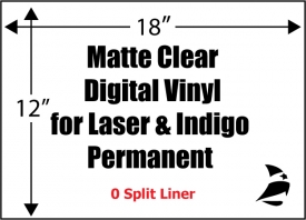 Matte Clear Laser, 8.5 x 11, (1 Up) 100 Sheet Box