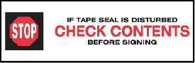 Stock Printed Tape - CHECK CONTENTS  - 2 Case Min.